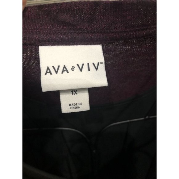 Ava And Viv Two In One Sweater/Blouse Long Sleeve - Picture 6 of 6